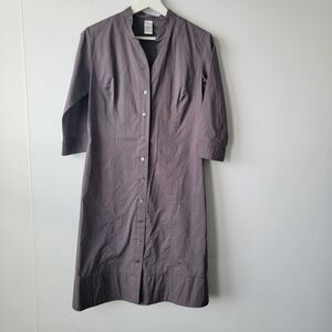 Garnet Hill womens Button Up Shirt Dress size 2 3/4 Sleeve‎